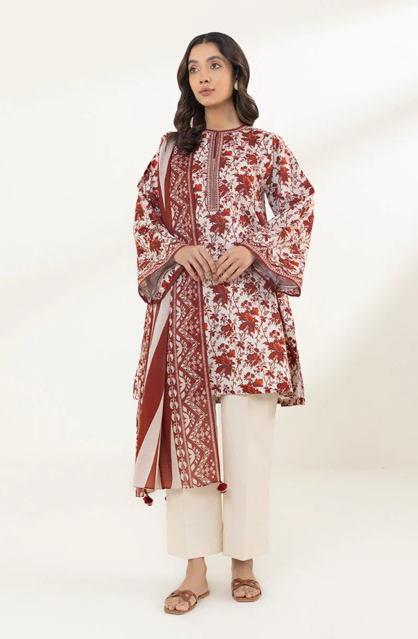 U3P-EDY23V4-5B Unstitched Printed Lawn Collection 2024 Volume 1 by Sapphire