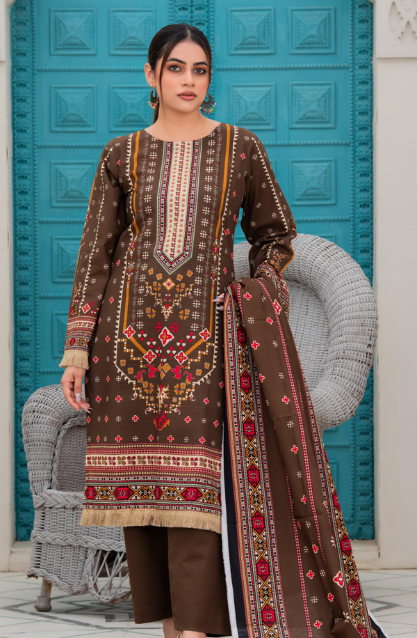 D#2 Unstitched 3 Piece Winter Khaddar Collection Volume 1 by Meerab