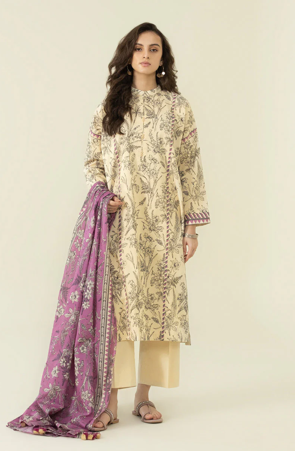 U3P-DY23V4-17R Printed Lawn Collection 2024 Volume 1 by Sapphire