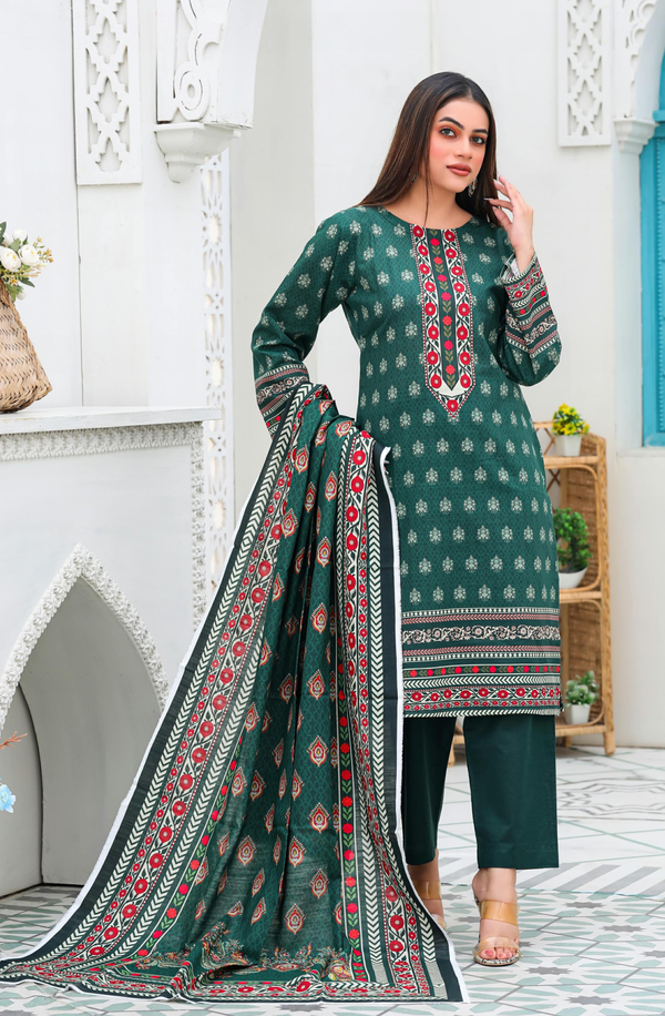 D#7 Unstitched 3 Piece Winter Khaddar Collection Volume 1 by Meerab