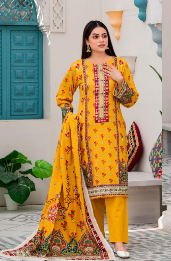 D#9 Unstitched 3 Piece Winter Khaddar Collection Volume 1 by Meerab