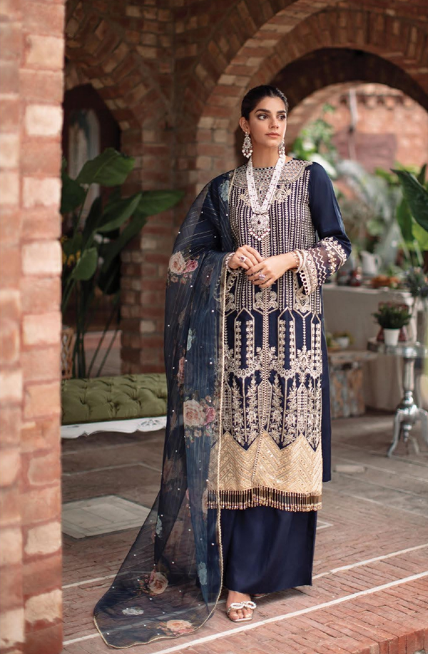 D#4B Unstitched Luxury Collection by RajBari