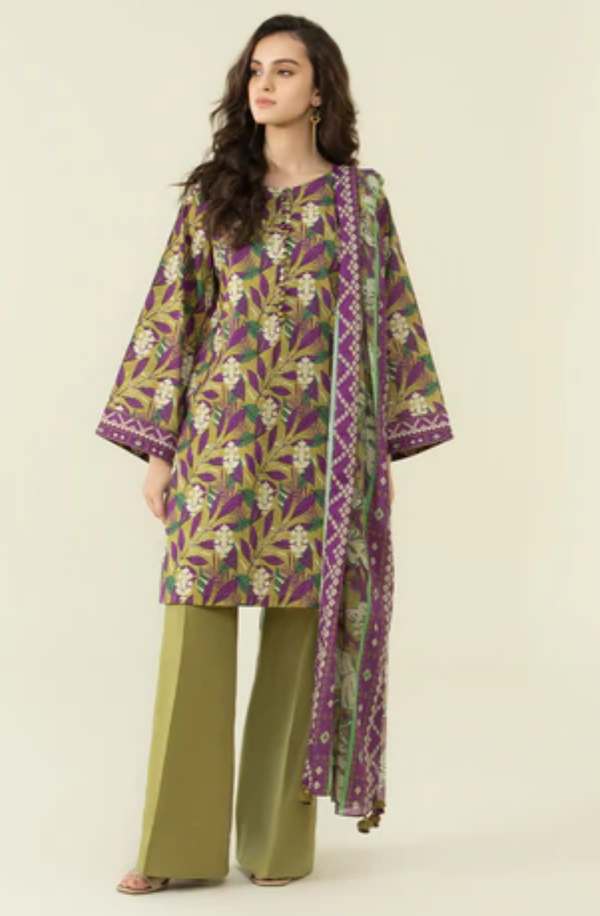 U3P-DY23V4-18R Printed Lawn Collection 2024 Volume 1 by Sapphire