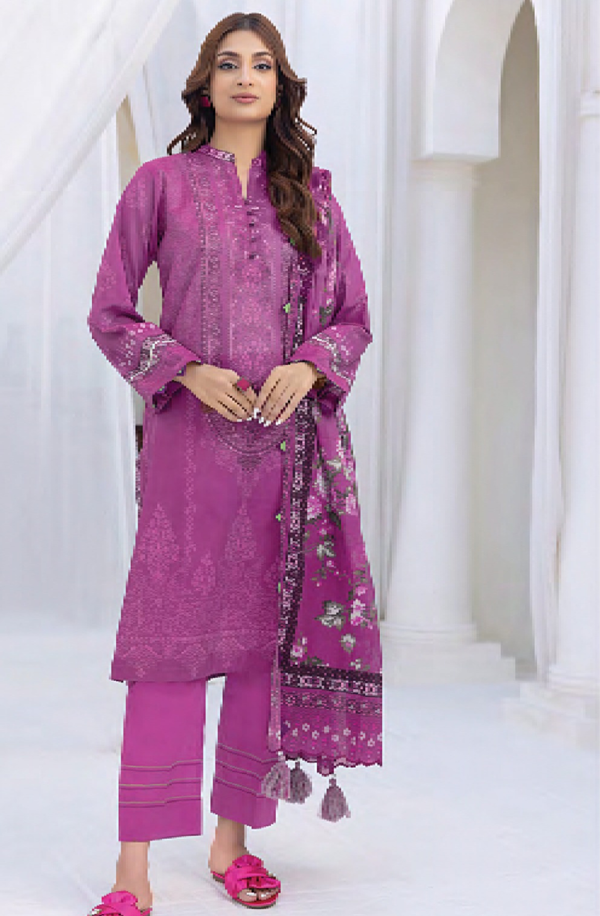 LG-MM-0027 Lakhany unstitched 3 piece Zari Printed Lawn Collection