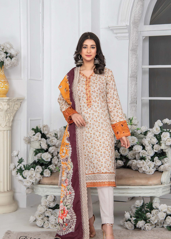 D/08 X14705 Rangrani Embroidered Collection 3 piece Suit by The Embroidery Company