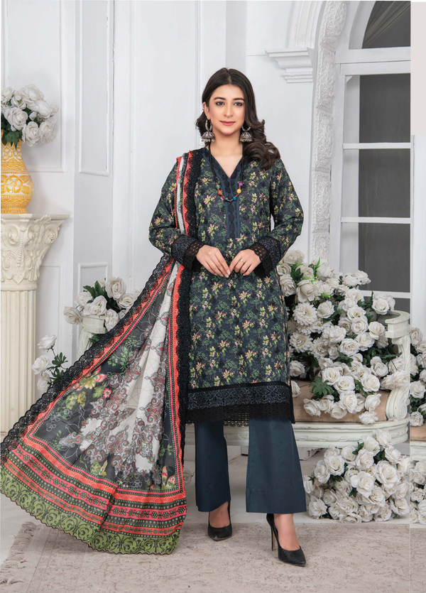D/02 X14707 Rangrani Embroidered Collection 3 piece Suit by The Embroidery Company
