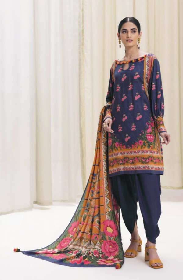 3P-R5-8 Unstitched 3-piece Suit Printed Lawn Volume 11 by Sapphire