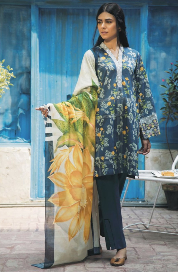 3P-R5-6 Unstitched 3-piece Suit Printed Lawn Volume 11 by Sapphire