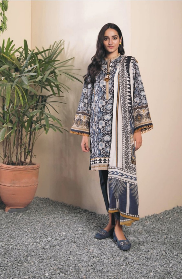 3P-R5-4 Unstitched 3-piece Suit Printed Lawn Volume 11 by Sapphire