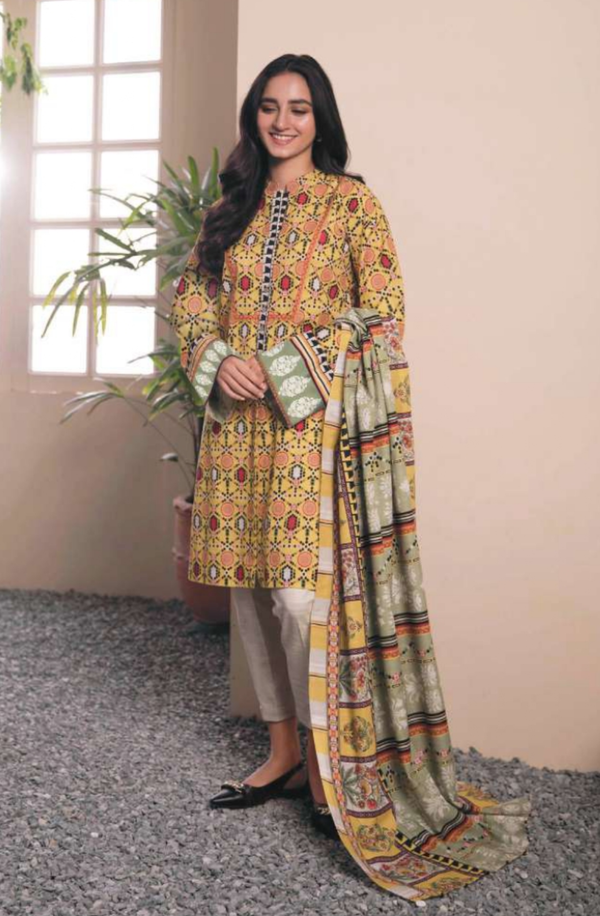3P-R4-15 Unstitched 3 piece Suit Printed Lawn Volume-10 by Sapphire