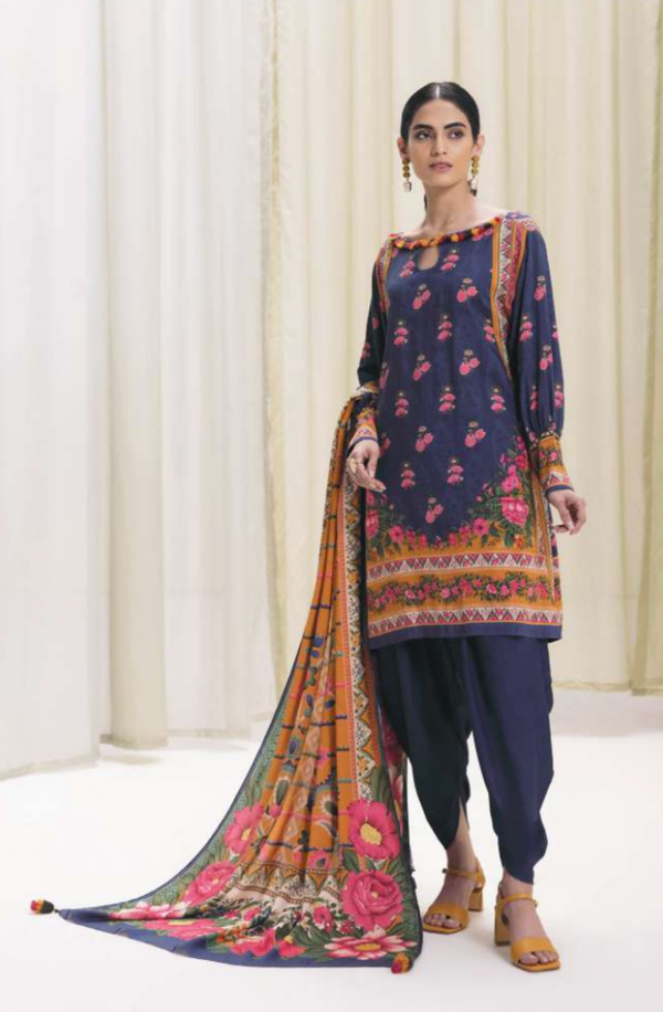 3P-R4-24 Unstitched 3 piece Suit Printed Lawn Volume-10 by Sapphire