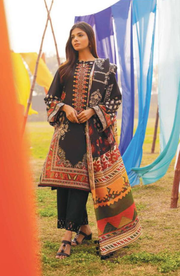 3P-R4-19 Unstitched 3 piece Suit Printed Lawn Volume-10 by Sapphire
