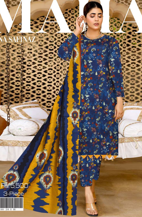 D-10 Mahay Unstitched Winter Collection 2023 by Sana Safinaz