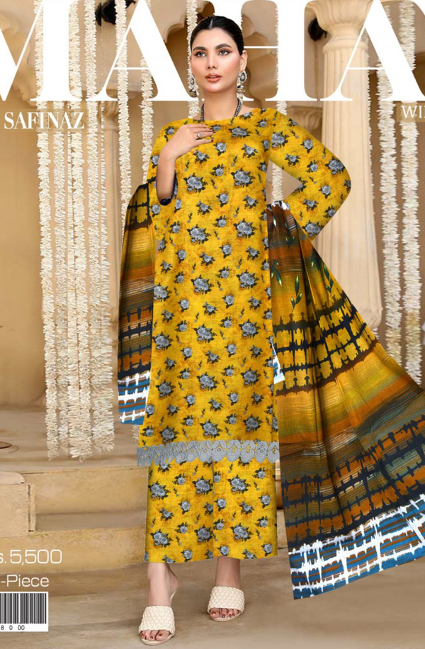 D-3 Mahay Unstitched Winter Collection 2023 by Sana Safinaz
