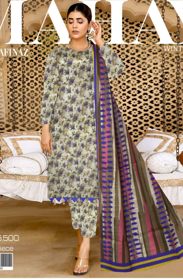 D-5 Mahay Unstitched Winter Collection 2023 by Sana Safinaz