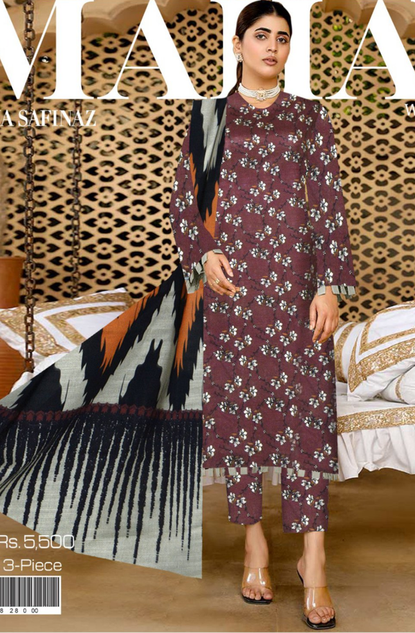 D-9 Mahay Unstitched Winter Collection 2023 by Sana Safinaz