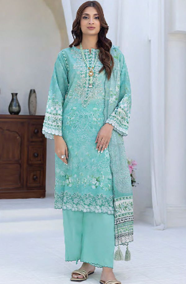 LG-MM-0029 Lakhany unstitched 3 piece Zari Printed Lawn Collection