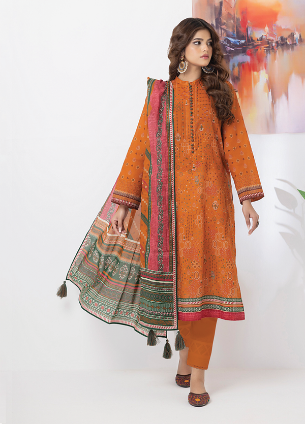 PL-CC-005 3-piece Unstitched Printed Lawn by Lakhany