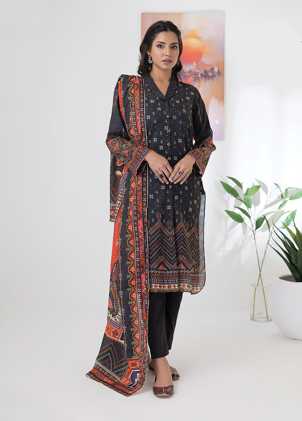 PL-CC-004 3-piece Unstitched Printed Lawn by Lakhany