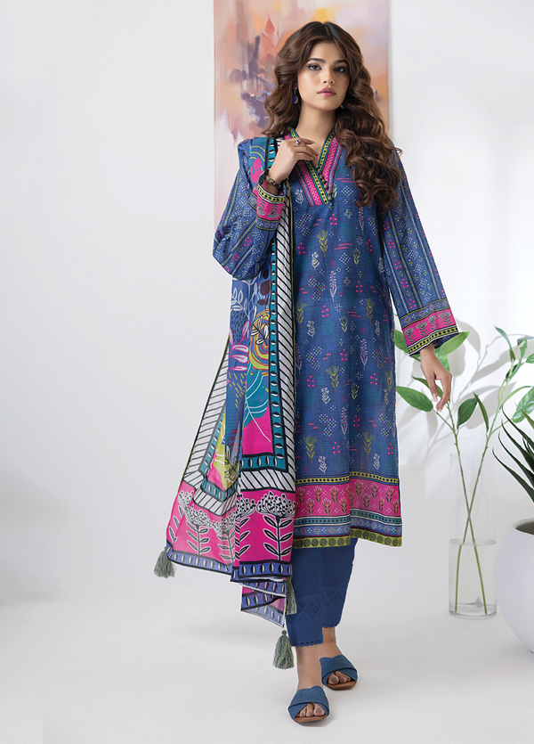 PL-CC-001 3-piece Unstitched Printed Lawn by Lakhany