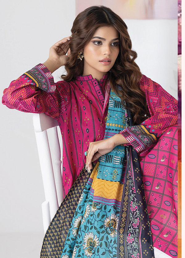 PL-CC-006 3-piece Unstitched Printed Lawn by Lakhany