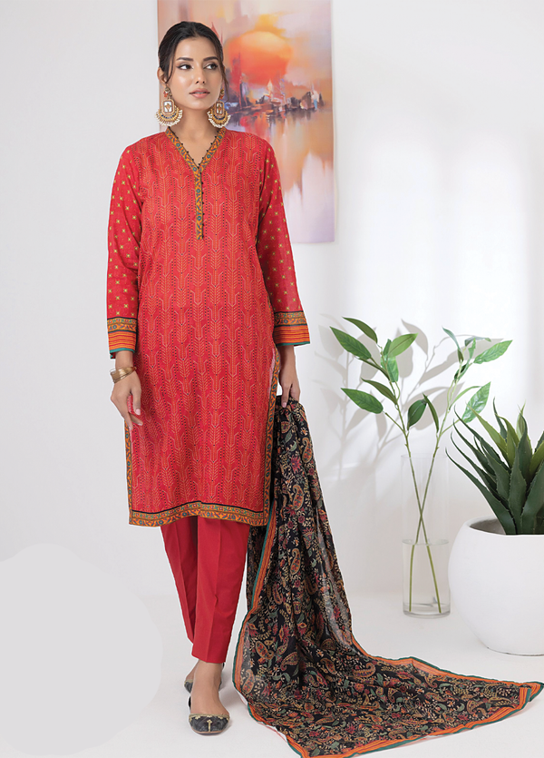 PL-CC-010 3-piece Unstitched Printed Lawn by Lakhany
