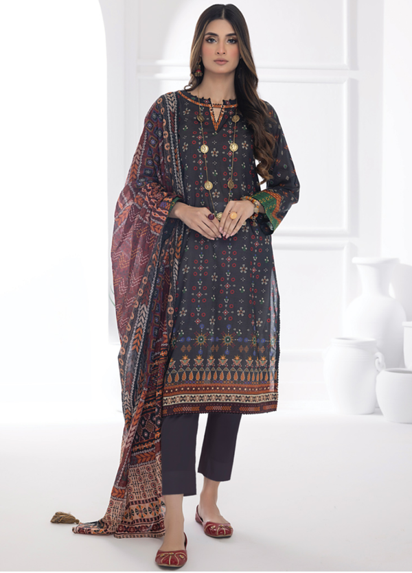 LG-AM-0016 Unstitched 3 Piece Zari Printed Lawn Vol-3 by Lakhany