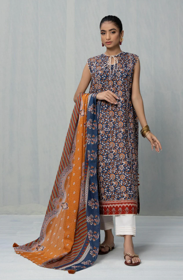 U3-DY22V5-3WS Unstitched Printed Lawn Collection 2025 Volume-04 by Sapphire