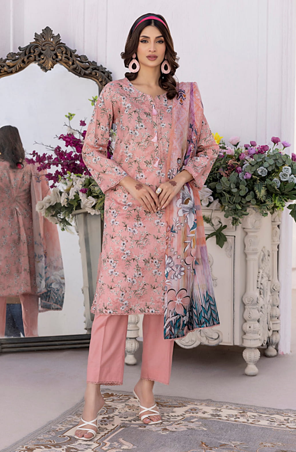 SDPL25V13-10 Salina Unstitched Digital Printed Lawn Volume-13 collection 2025 by Regalia