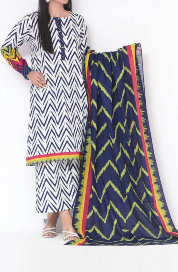 SK3-22096264 Mizaj Unstitched 3 piece Khaddar Collection