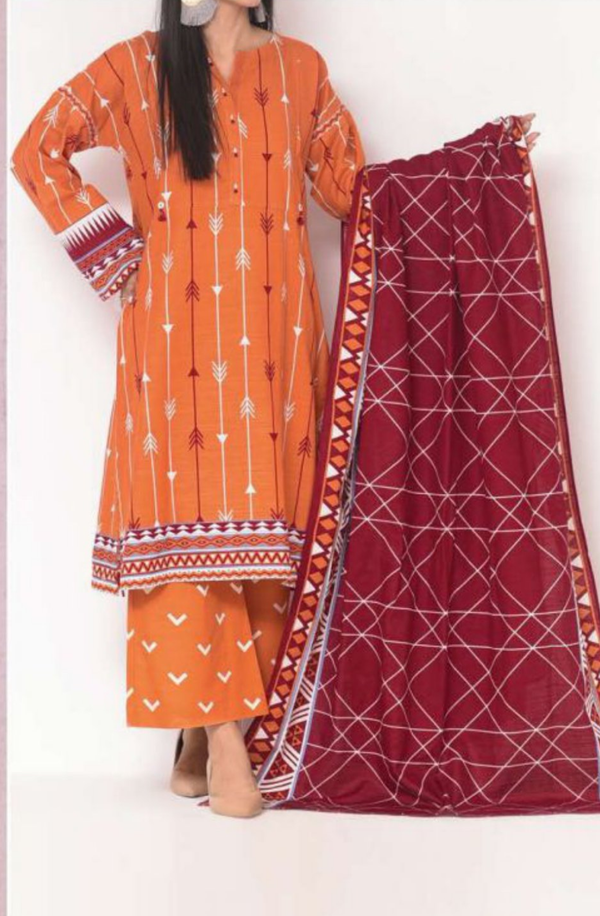 SK3-22096275 Mizaj Unstitched 3 piece Khaddar Collection