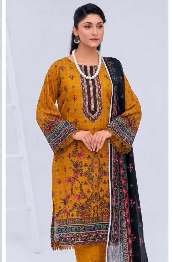 MCV3-05 Unstitch Lawn Collection 2025 Volume-03 by Moco Prints