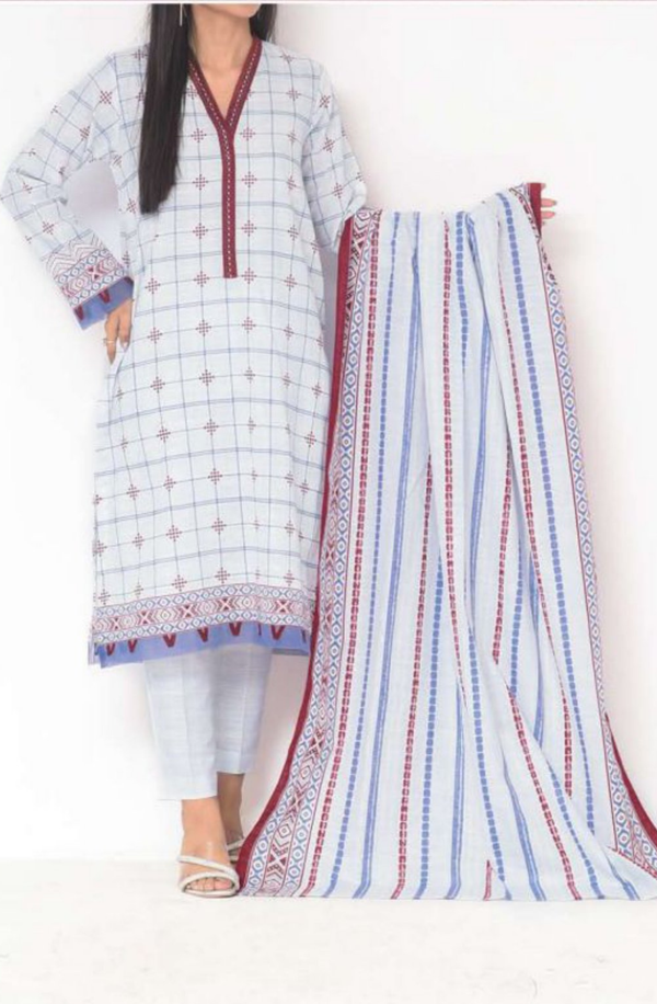 SK3-22096277 Mizaj Unstitched 3 piece Khaddar Collection
