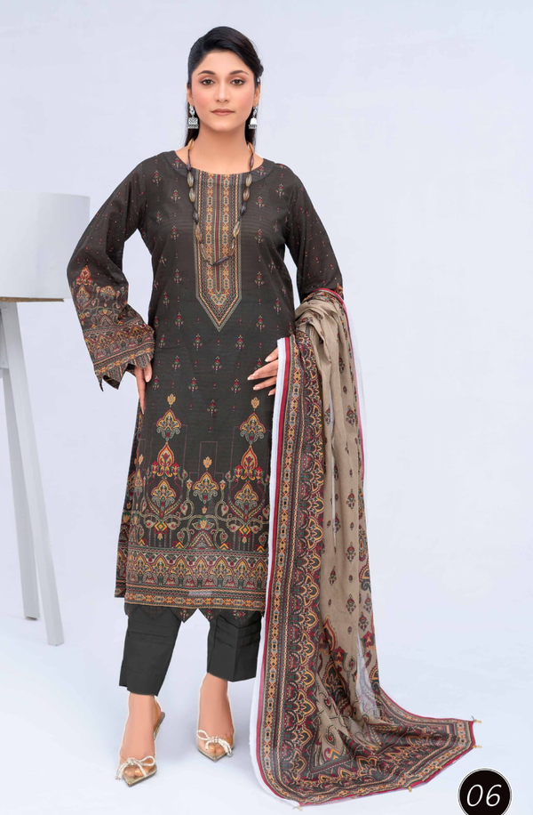 MCV3-06 Unstitch Lawn Collection 2025 Volume-03 by Moco Prints