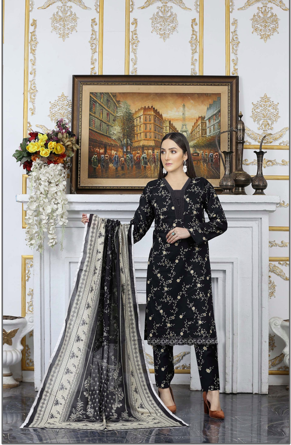 CL-05 COCO Lawn Prints Unstitched 3-piece Suit by Lenaim