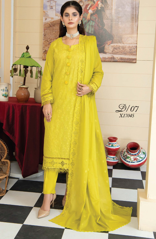 D/07 X17045 Chikankari Embroidered Lawn Collection Volume 2 by Rangriti