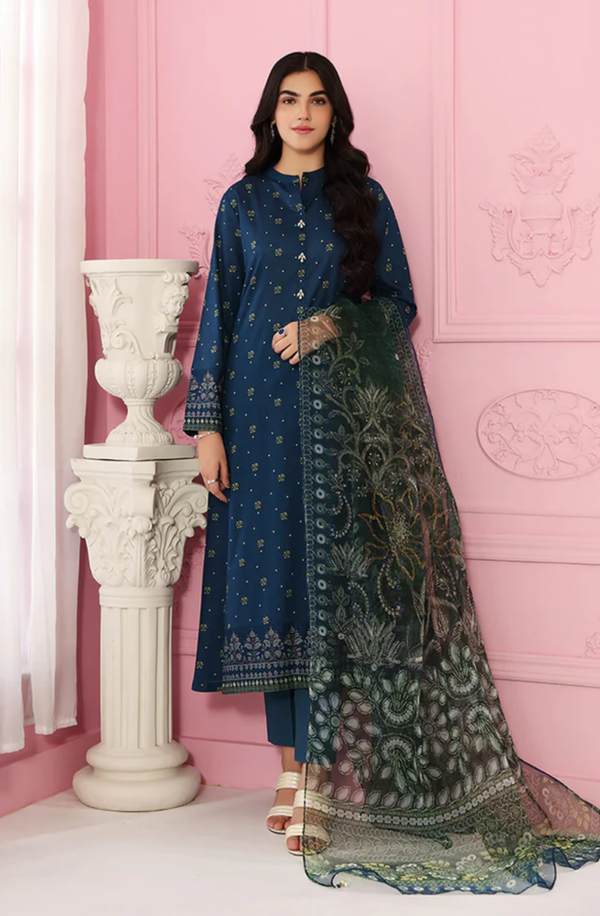 42101561-R Unstitched 3 piece Suit Nishat Lawn Collection Volume-9