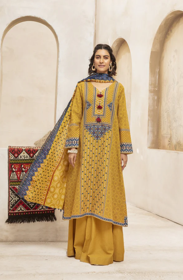 42007334-R Unstitched 3 piece Suit Nishat Unstitched Lawn Collection Volume-6