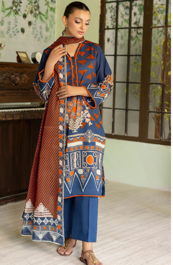 SD42022 Heer Unstitched 3 piece Lawn Suit by Gul Ahmed