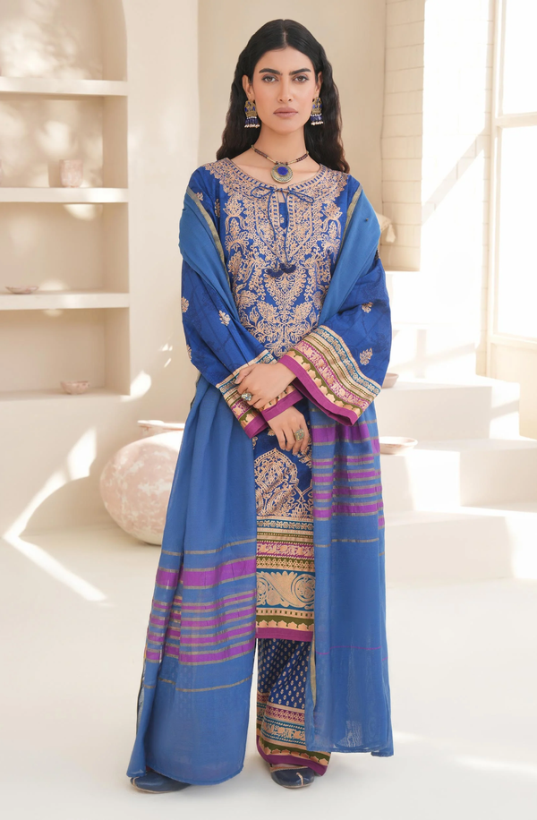 U3421SU-3PC-143 Unstitched 3 Piece Lawn Collection Volume-2 2025 by Limelight