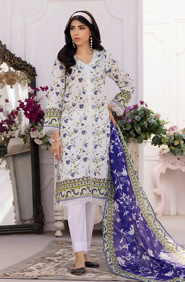 SDPL25V13-1 Salina Unstitched Digital Printed Lawn Volume-13 collection 2025 by Regalia