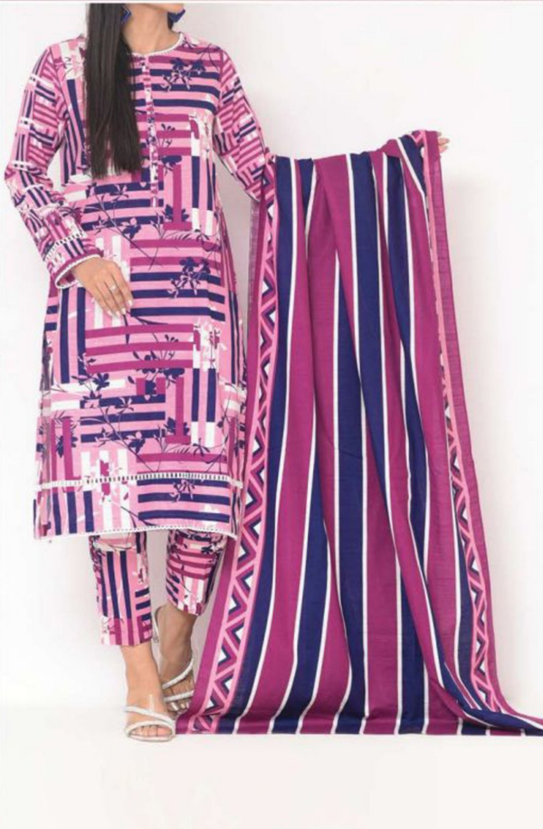SK3-22096268 Mizaj Unstitched 3 piece Khaddar Collection