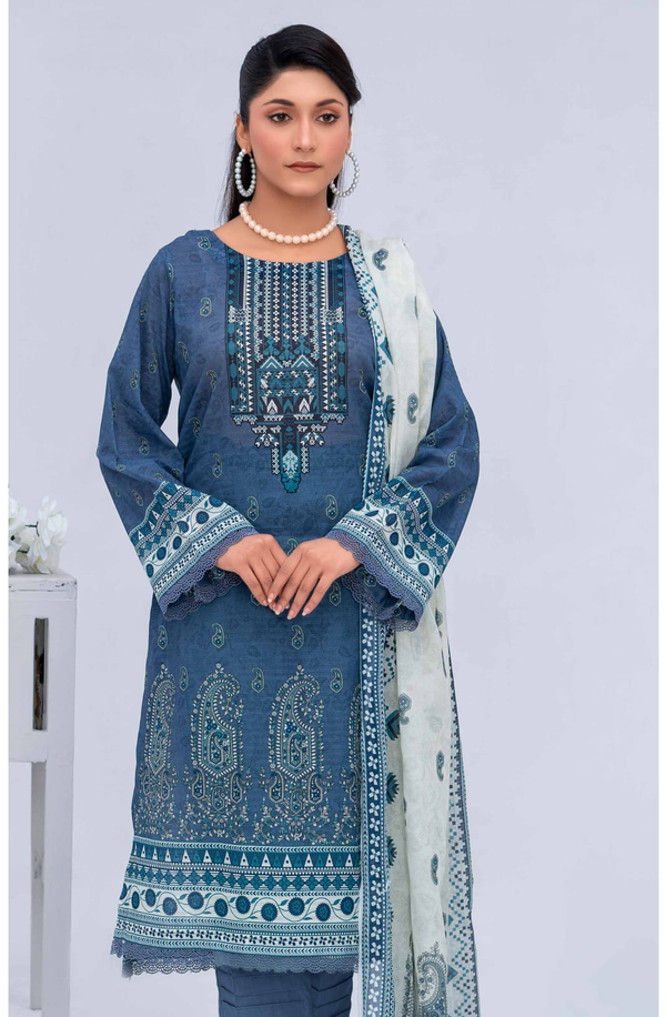 MCV3-08 Unstitch Lawn Collection 2025 Volume-03 by Moco Prints