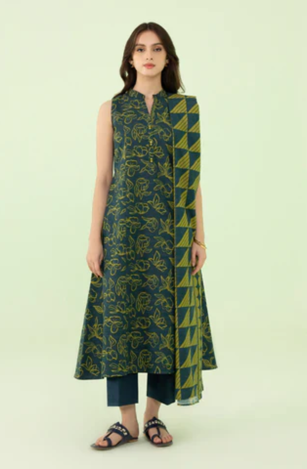 U3P-DY23V8-32WS Unstitched Printed Lawn Collection 2025 Volume-05 by Sapphire