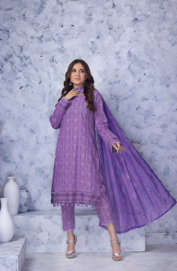 SSZ-6 Unstitched 3 piece Suit Silk Zari Lawn Collection by Regalia