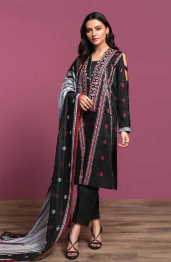 42001087-R Unstitched 3 piece Suit Nishat Lawn Collection Volume-5