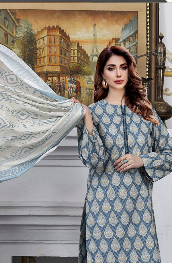 CL-07 COCO Lawn Prints Unstitched 3-piece Suit by Lenaim