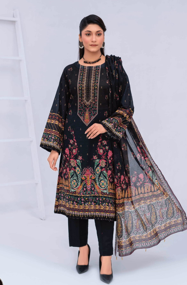 MCV3-09 Unstitch Lawn Collection 2025 Volume-03 by Moco Prints