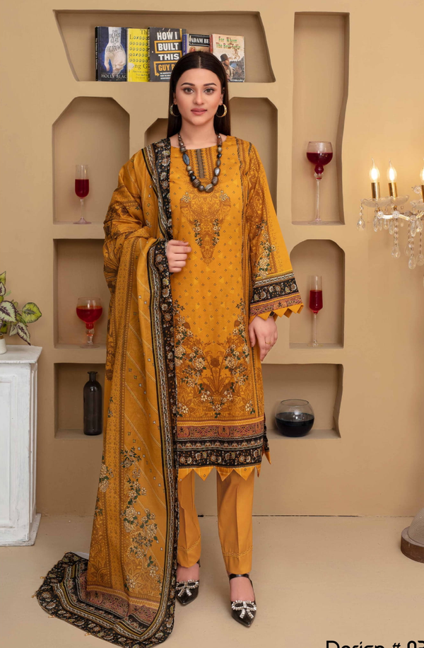 MCV4-09 Unstitch Lawn Collection 2025 Volume-04 by Moco Prints