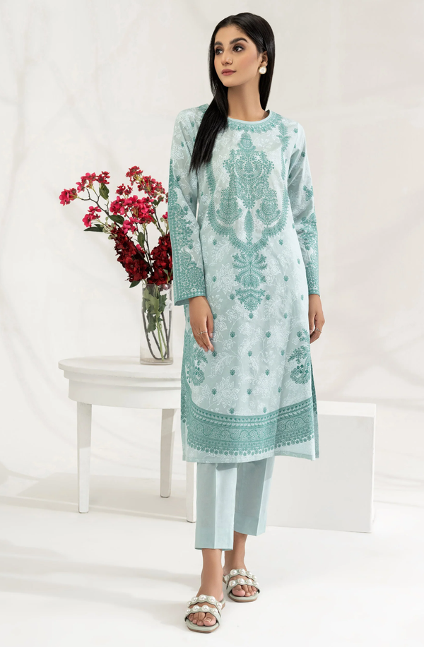 U2772SU-2PC-AQU Unstitch 2 Piece Lawn Collection 2024 by Limelight
